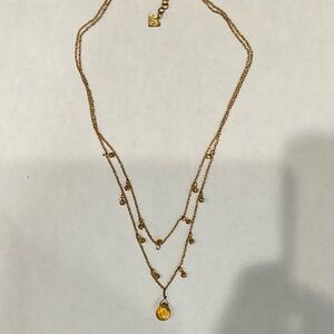 Cookie Lee Vintage Style Double Strand gold Necklace
